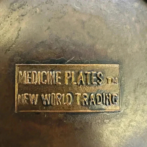 Vintage Medicine Plate Copper Kokopelli - Picture 4 of 4